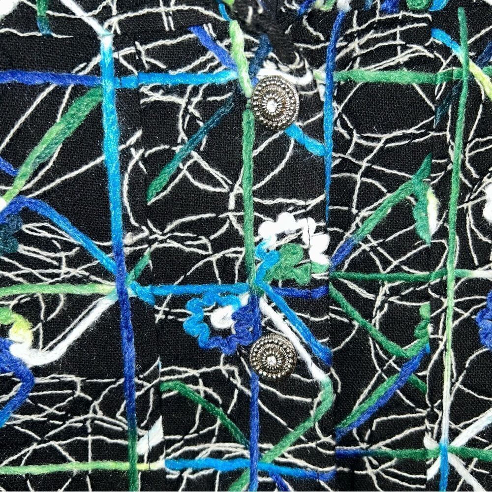 New direction Embroidered Button Front Jacket - Picture 3 of 8